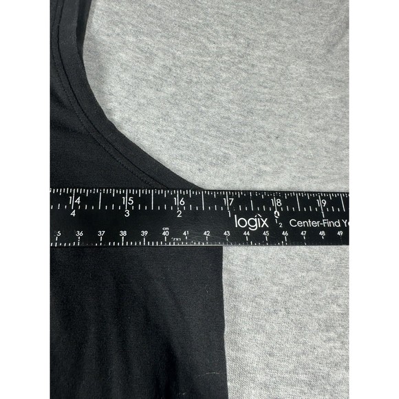 Eileen Fisher Stretch Knit Round Neck Sleeveless Slim Dress Black Petite Small - Picture 5 of 6